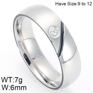 Stainless Steel Black-plating Ring - KR45780-K