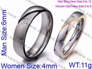 Stainless Steel Lover Ring - KR45781-K