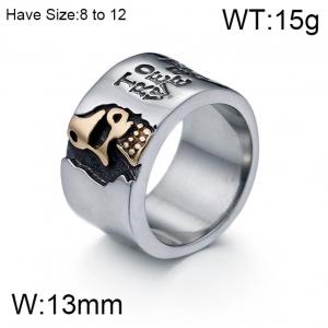 Stainless Skull Ring - KR45957-K