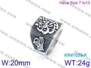 Stainless Steel Special Ring - KR47029-K