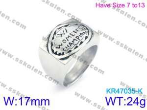 Stainless Steel Special Ring - KR47035-K