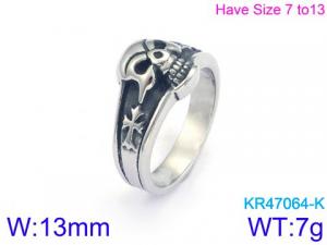 Stainless Skull Ring - KR47064-K