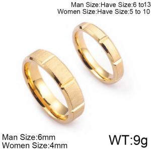 Stainless Steel Lover Ring - KR47300-K