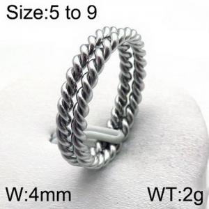 Stainless Steel Special Ring - KR47899-Z