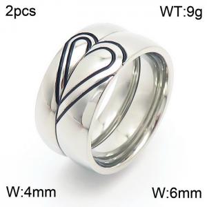 Stainless Steel Lover Ring - KR47914-K