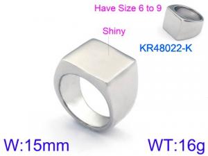 Stainless Steel Special Ring - KR48022-K