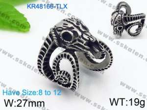 Stainless Steel Special Ring - KR48166-TLX