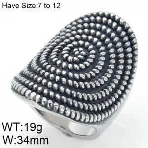 Stainless Steel Special Ring - KR48432-K