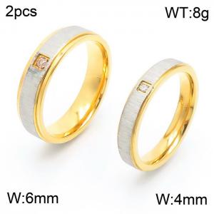 Stainless Steel Lover Ring - KR48791-K