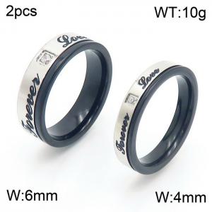 Stainless Steel Lover Ring - KR48799-K