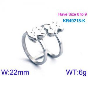 Stainless Steel Special Ring - KR49218-K