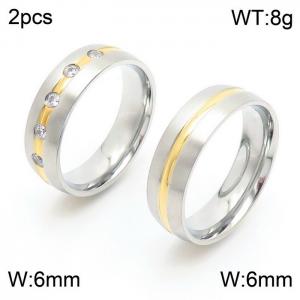 Stainless Steel Lover Ring - KR49513-K