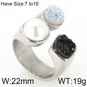 Stainless Steel Special Ring - KR50223-K