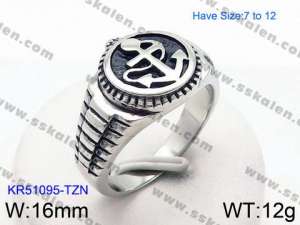 Stainless Steel Special Ring - KR51095-TZN