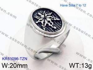 Stainless Steel Special Ring - KR51096-TZN