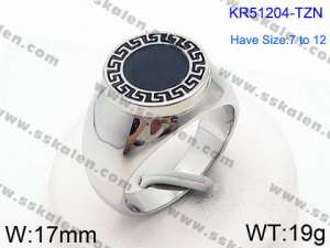 Stainless Steel Special Ring - KR51204-TZN