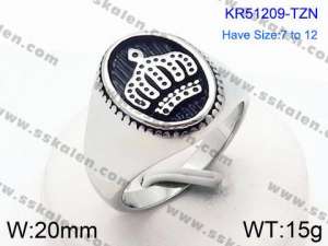 Stainless Steel Special Ring - KR51209-TZN
