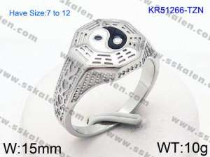 Stainless Steel Special Ring - KR51266-TZN