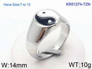 Stainless Steel Special Ring - KR51274-TZN