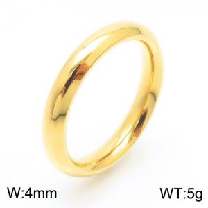 Stainless Steel Gold-plating Ring - KR51301-K