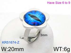 Stainless Steel Special Ring - KR51674-Z