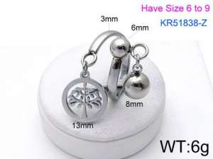 Stainless Steel Special Ring - KR51838-Z