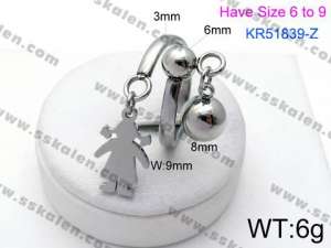 Stainless Steel Special Ring - KR51839-Z