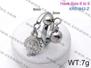 Stainless Steel Special Ring - KR51842-Z