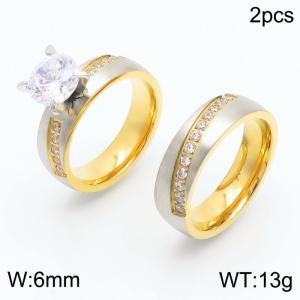 Stainless Steel Lover Ring - KR52417-K