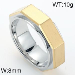 Stainless Steel Gold-plating Ring - KR53505-GC