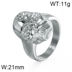 Stainless Skull Ring - KR54186-K