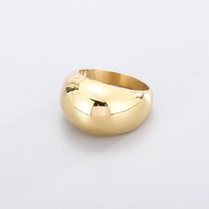 Stainless Steel Gold-plating Ring - KR6075