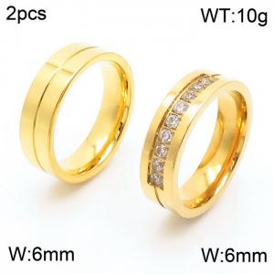 Stainless Steel Lover Ring - KR82213-K