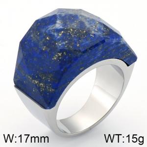 Stainless Steel Stone&Crystal Ring - KR82758-GC