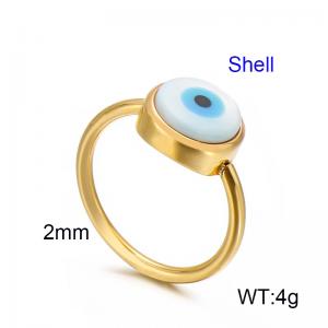 Stainless Steel Gold-plating Ring - KR82953-KGC