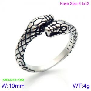 Medusa Double Head Snake Vintage Snake Animal Ring Special Ring - KR83245-KHX