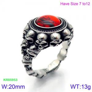 Stainless Skull Ring - KR85953-K