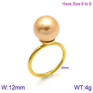 SS Shell Pearl Rings - KR86558-K