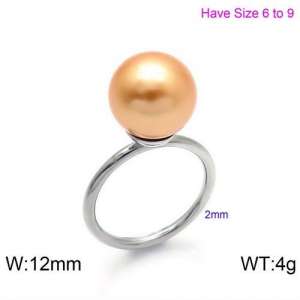 SS Shell Pearl Rings - KR86560-K