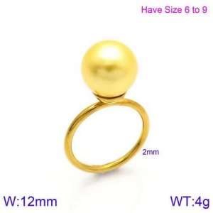 SS Shell Pearl Rings - KR86561-K