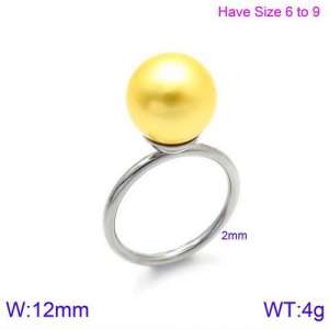 SS Shell Pearl Rings - KR86563-K