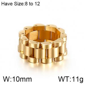 Stainless Steel Gold-plating Ring - KR86690-KFC