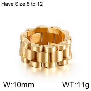 Men's minimalist style bracelet design with hip-hop steel ring - KR86690-KFC