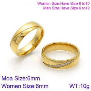 Stainless Steel Lover Ring - KR86751-K