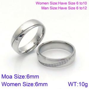 Stainless Steel Lover Ring - KR86752-K