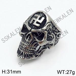 Stainless Skull Ring - KR88696-TMT