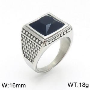 Stainless Steel Stone&Crystal Ring - KR89346-HL