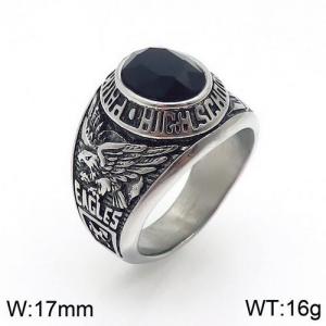 Stainless Steel Stone&Crystal Ring - KR89347-HL