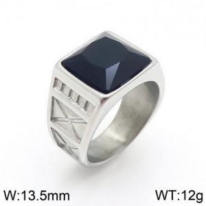 Stainless Steel Stone&Crystal Ring - KR89348-HL