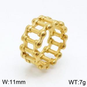 Stainless Steel Gold-plating Ring - KR89632-TOM